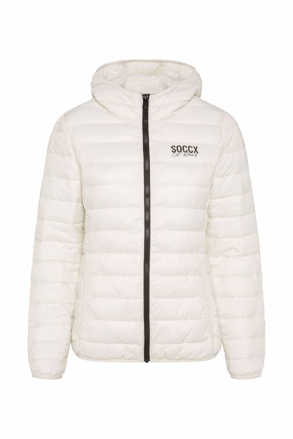 Soccx Leichte Steppjacke Mit Kapuze Kitt