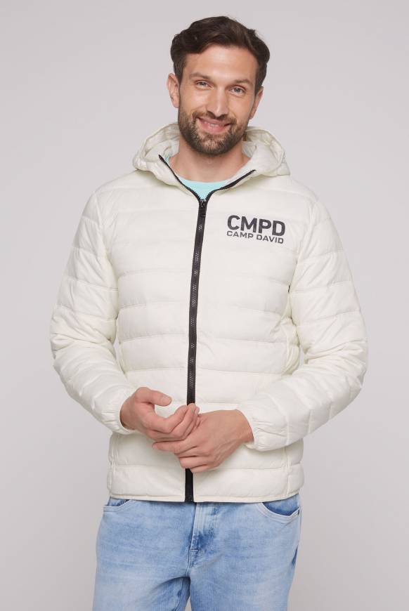 Soccx Leichte Steppjacke mit Kapuze kitt