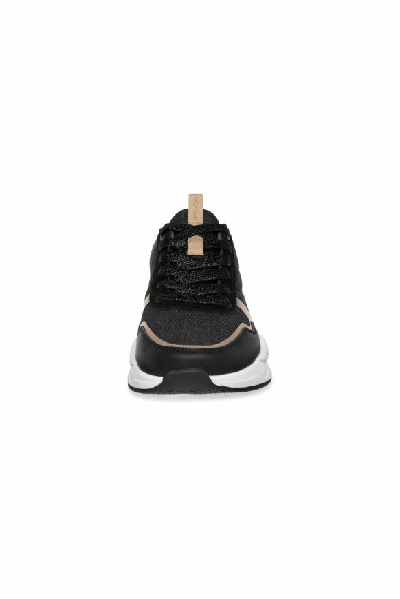 Soccx Leichter Sneaker Mit Glitter-Design Black