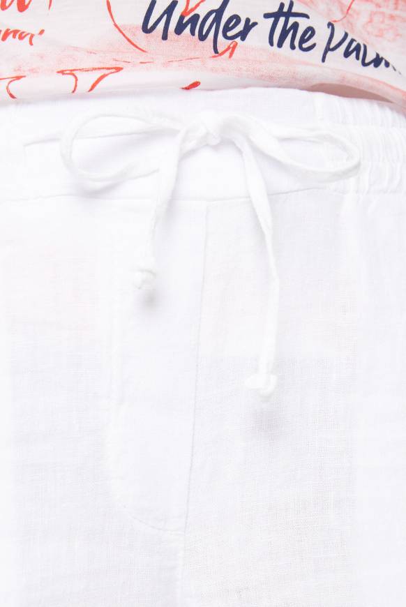 Soccx Leinenhose Mit Weitem Bein Opticwhite