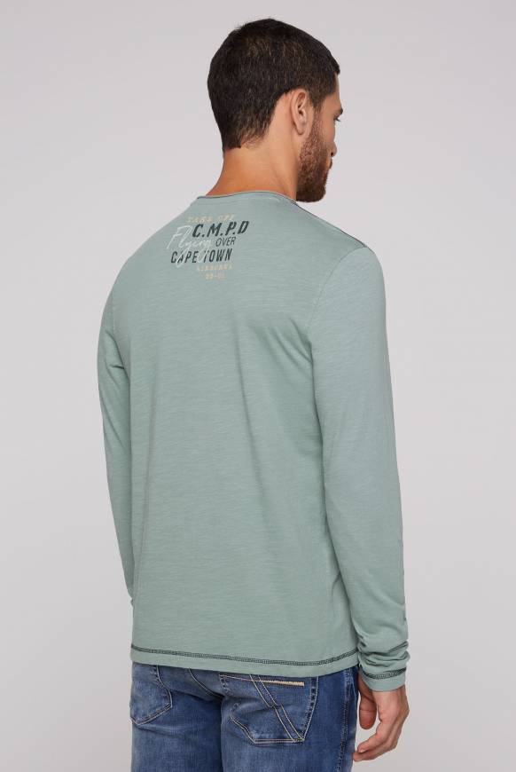 Soccx Longsleeve Mit Flockprint Teal