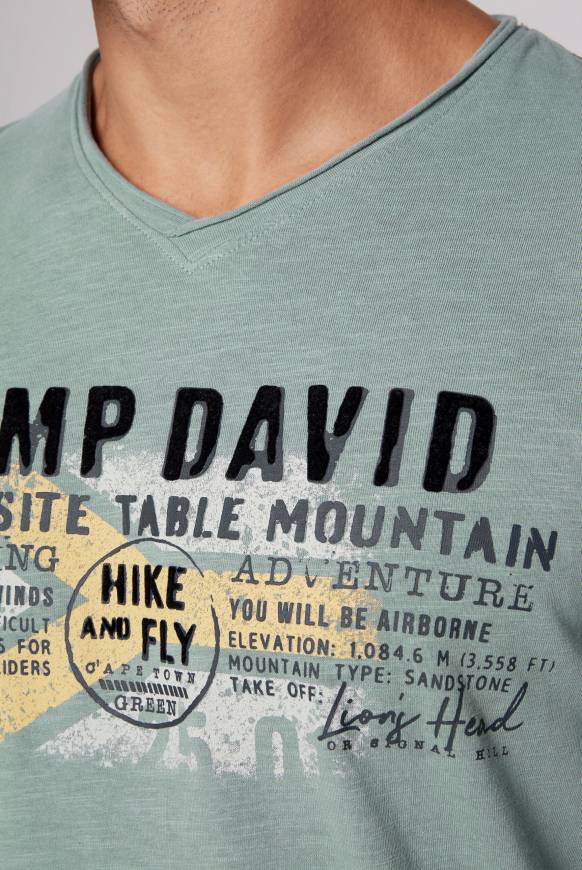 Soccx Longsleeve Mit Flockprint Teal