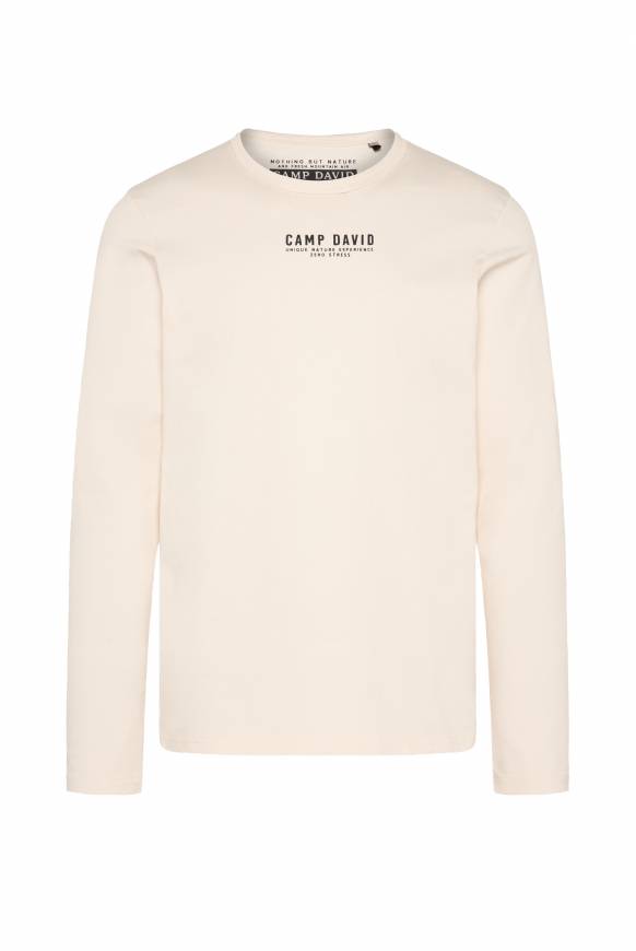 Soccx Longsleeve Mit Logo Print Ecru