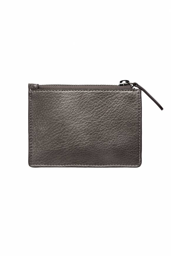 Soccx Mini-Geldbörse Mit Zipper Dark Silver