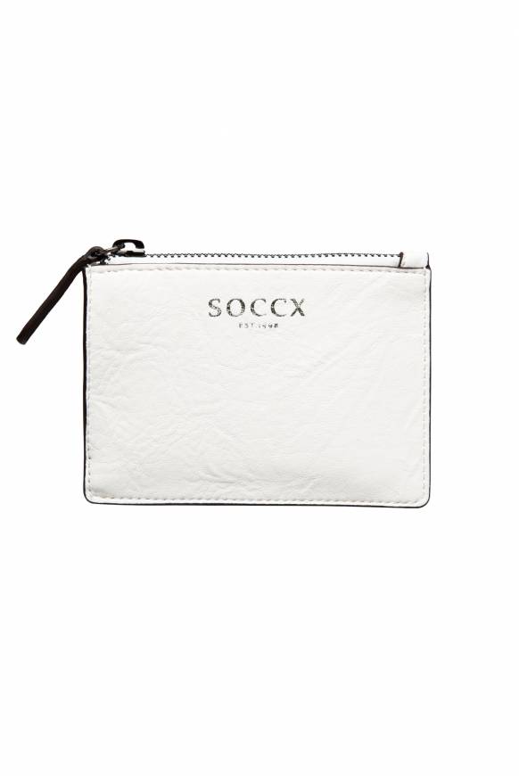 Soccx Mini-Geldbörse Mit Zipper Ivory