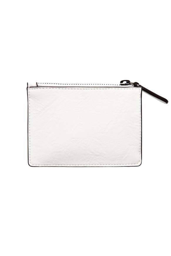 Soccx Mini-Geldbörse Mit Zipper Ivory