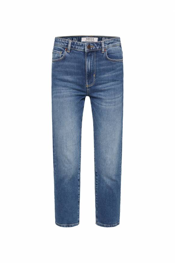 Soccx Mom Jeans LE:A Dark Blue