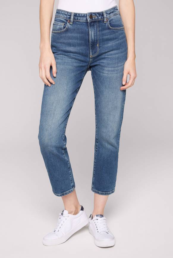 Soccx Mom Jeans LE:A Dark Blue