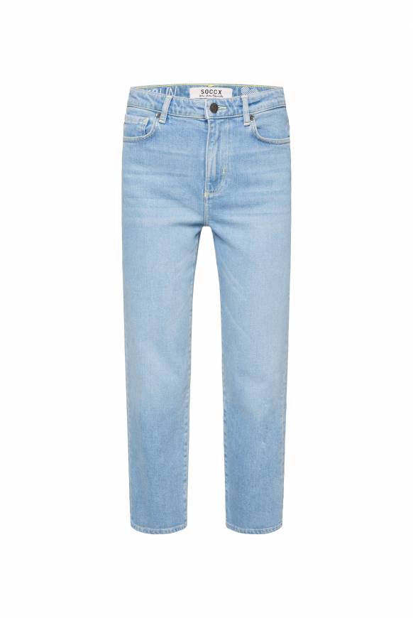 Soccx Mom Jeans LE:A Easy Blue