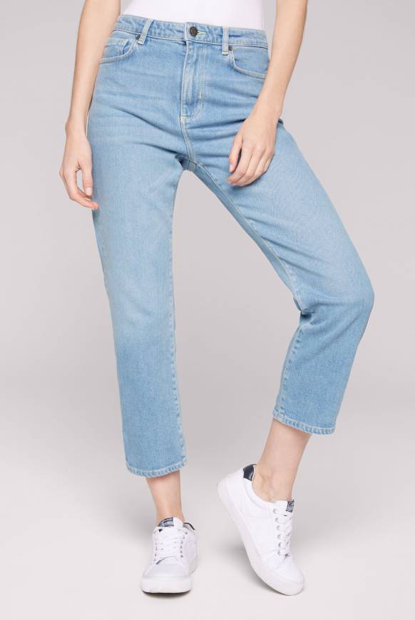 Soccx Mom Jeans LE:A Easy Blue