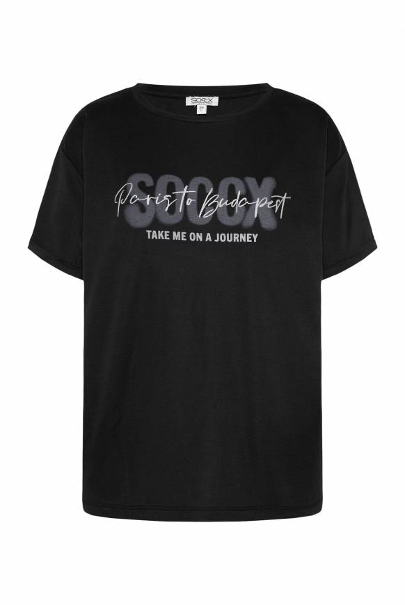 Soccx Oversized T-Shirt Mit Logo Artwork Black