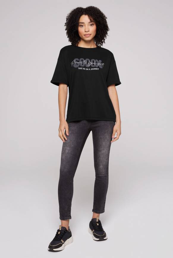 Soccx Oversized T-Shirt Mit Logo Artwork Black