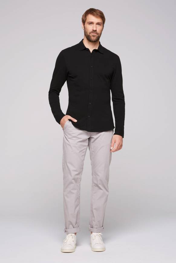 Soccx Oxford Langarmhemd Black