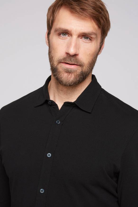 Soccx Oxford Langarmhemd Black