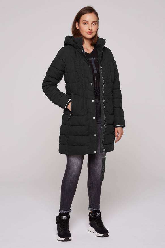 Soccx Peached Parka Mit Abtrennbarer Kapuze Black