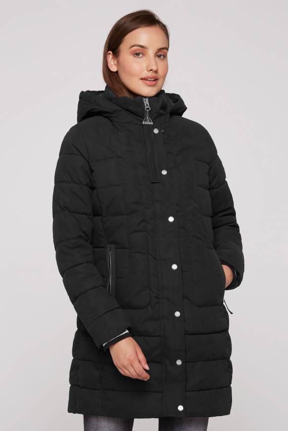 Soccx Peached Parka mit abtrennbarer Kapuze black