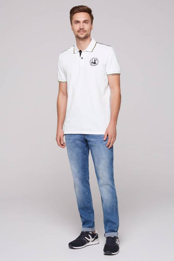 Soccx Pikee-Polo Mit Tipping-Effekten Opticwhite