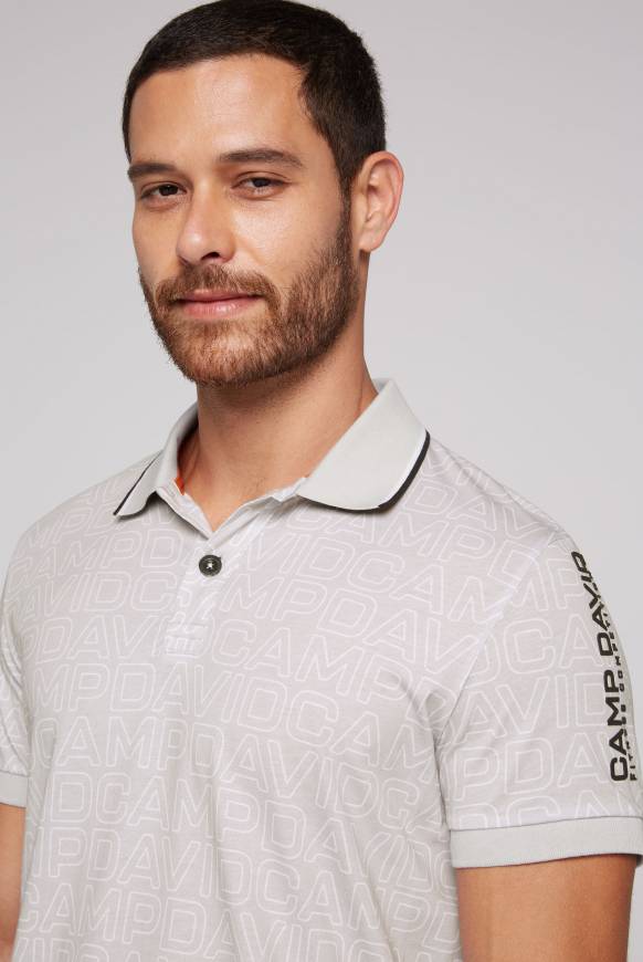 Soccx Poloshirt Mit All Over Print Shell