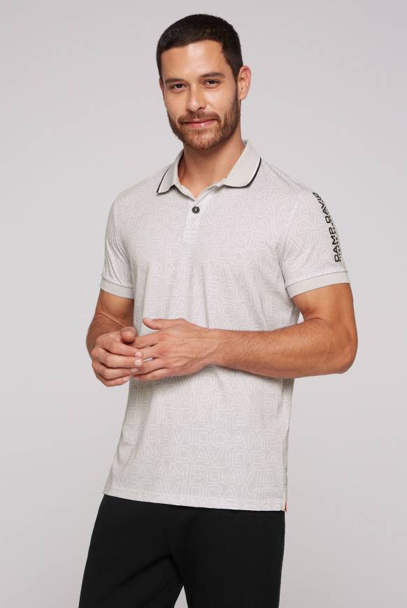 Soccx Poloshirt mit All Over Print shell