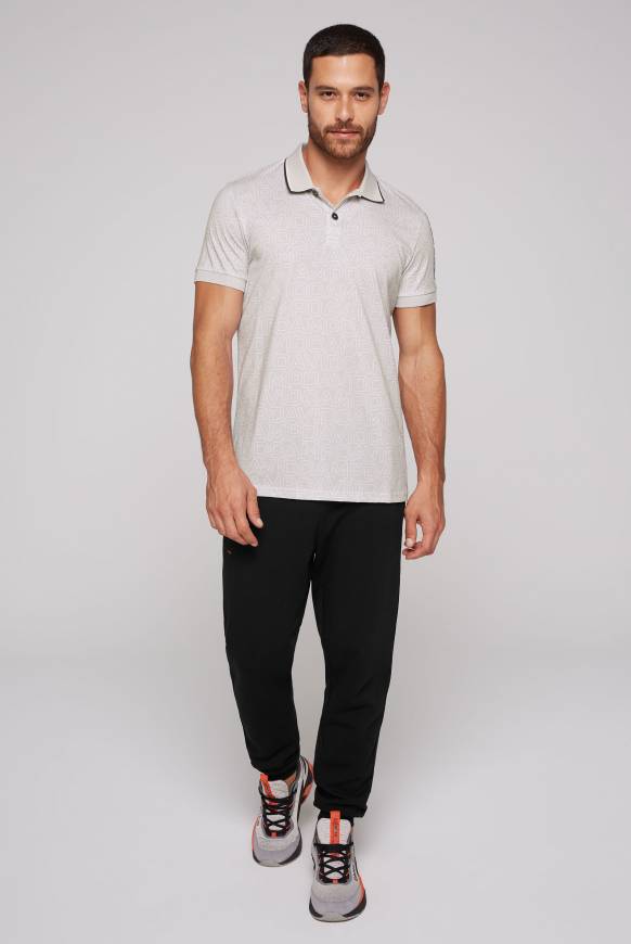 Soccx Poloshirt Mit All Over Print Shell