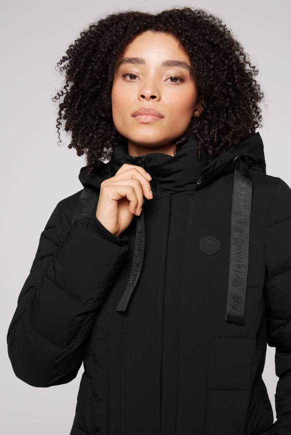Soccx Puffer-Jacke Mit Abtrennbarer Kapuze Black