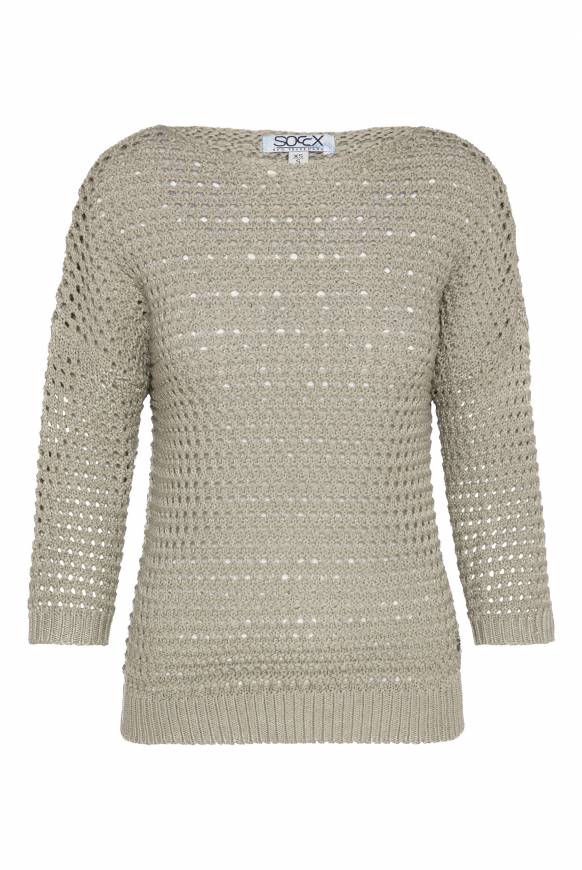 Soccx Pullover In Ajourstrick Desert Olive XS/S