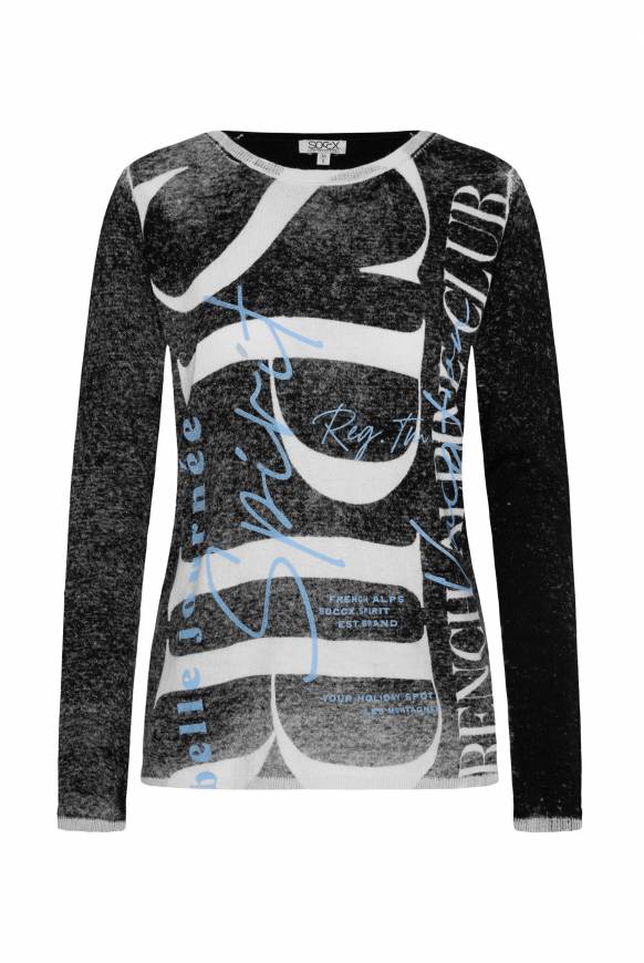 Soccx Pullover Mit Acid Prints Black