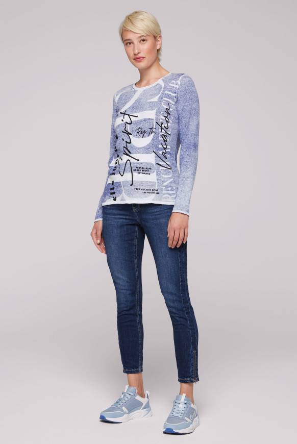 Soccx Pullover Mit Acid Prints Vividblue