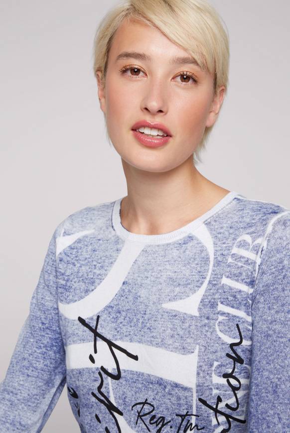 Soccx Pullover Mit Acid Prints Vividblue