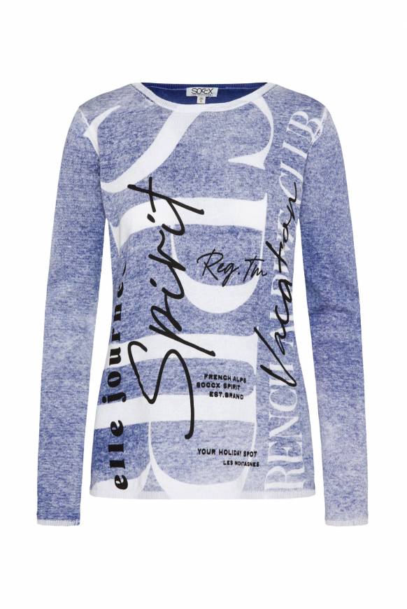 Soccx Pullover Mit Acid Prints Vividblue