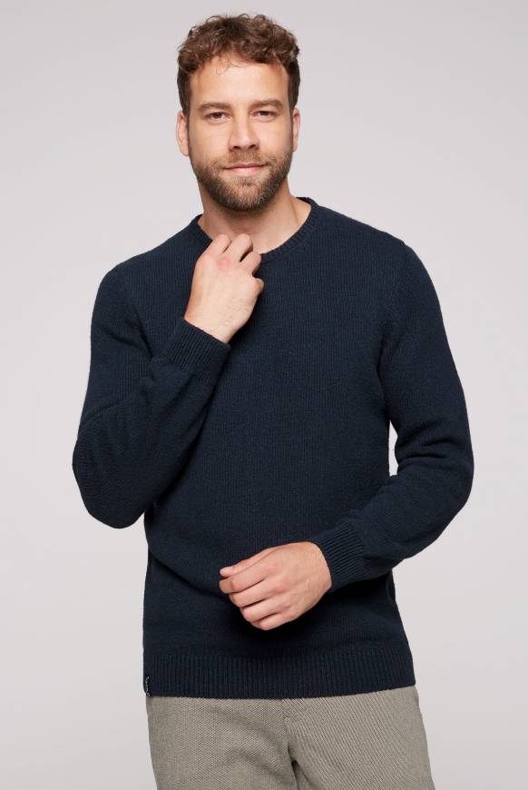 Soccx Pullover Mit Rundhalsausschnitt Blue Navy