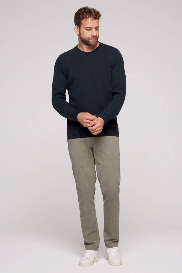 Soccx Pullover Mit Rundhalsausschnitt Blue Navy