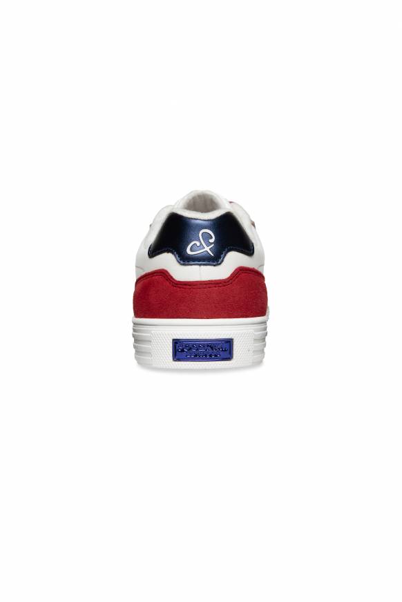 Soccx Retro Sneaker Clear Red/white