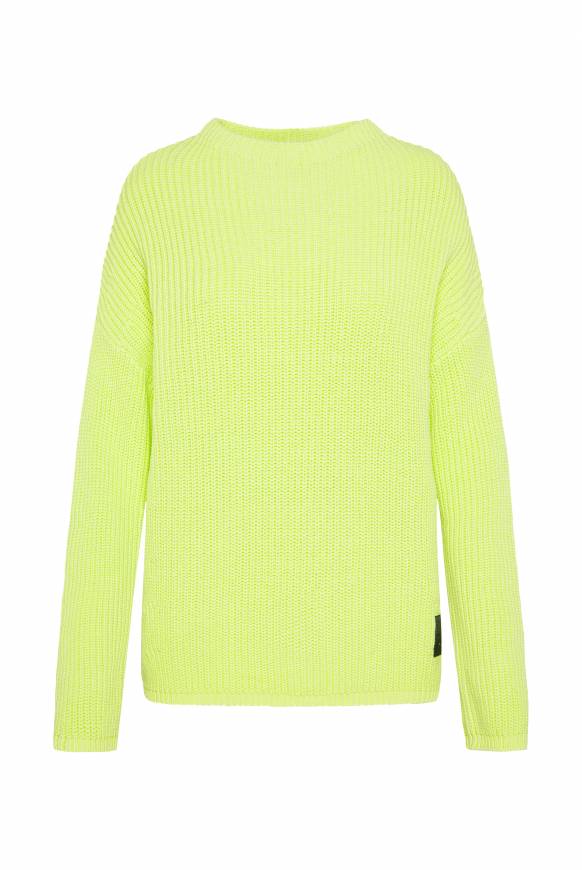 Soccx Rippstrickpullover Stone Washed Yellow Lime
