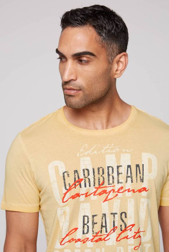 Soccx Rundhalsshirt Mit Wording Print Warm Sun