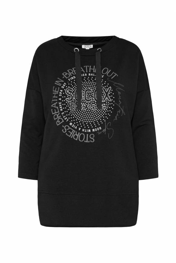 Soccx Shirt Mit Stehkragen Und Artwork Black