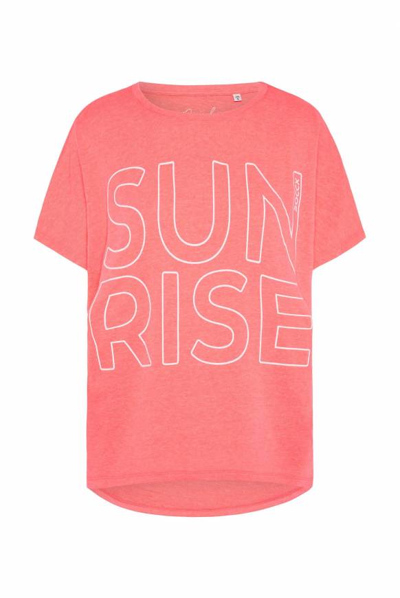 Soccx Shirt Oversized Mit Artwork Neon Pink