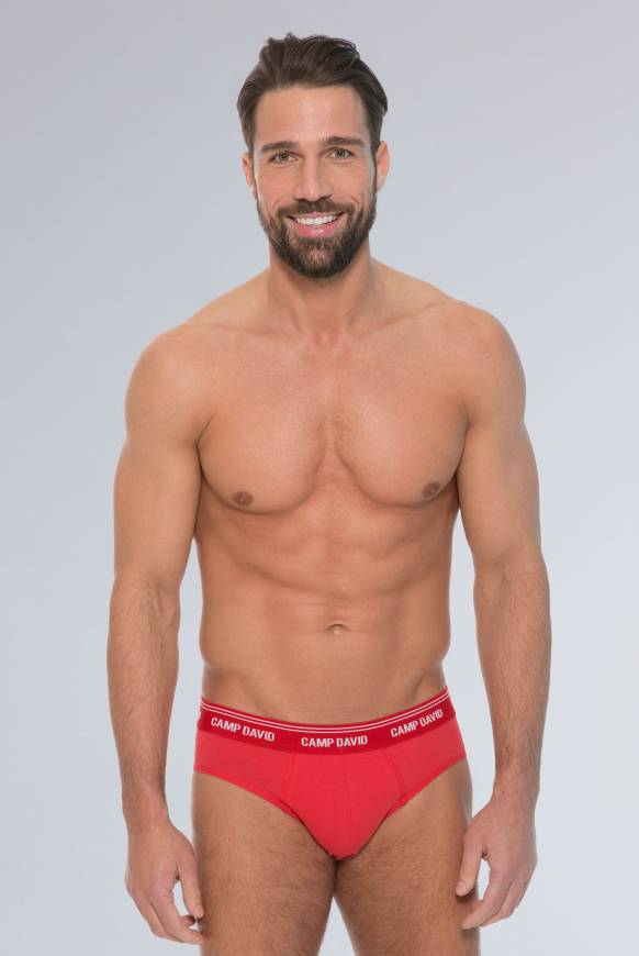 Soccx Slip mit Logo-Bund lobster red