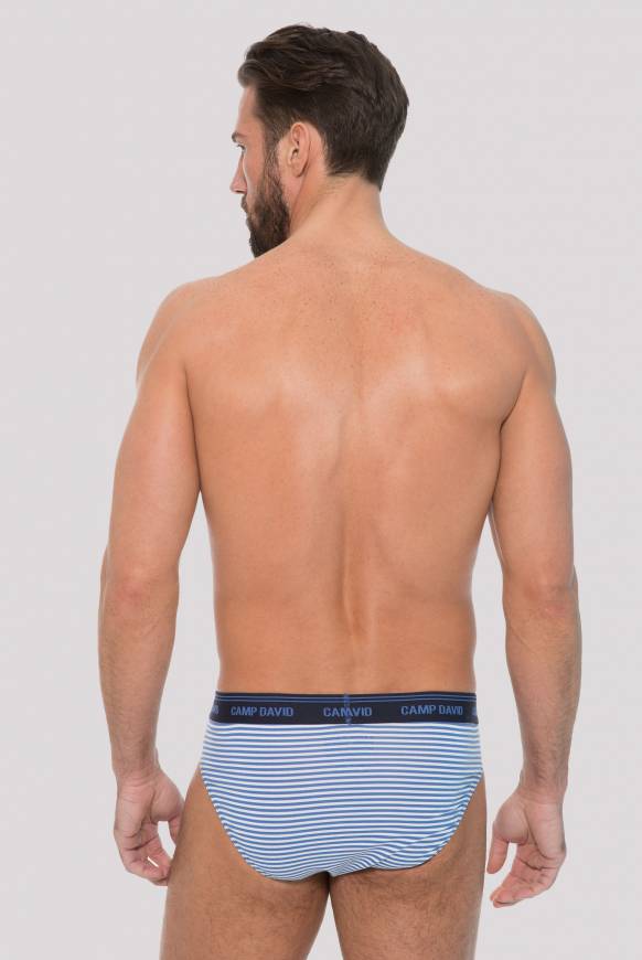 Soccx Slip Mit Streifen Opticwhite / Deep Sky S