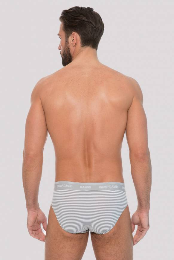 Soccx Slip Mit Streifen Opticwhite / Grey S