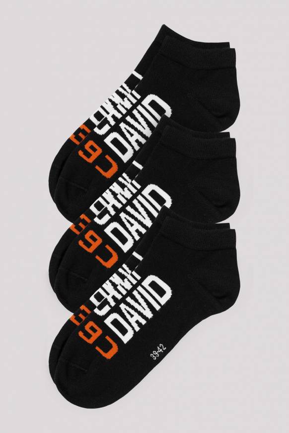 Soccx Sneakersocken im Dreierpack black