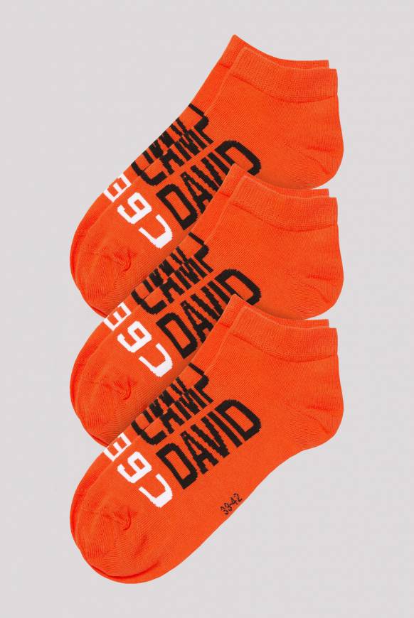 Soccx Sneakersocken im Dreierpack signal orange