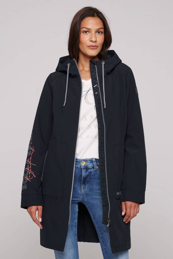 Soccx Softshellmantel mit Kapuze blue navy