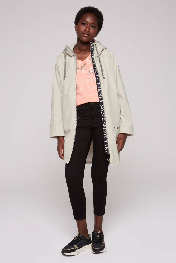 Soccx Softshellmantel Mit Kapuze Dark Kitt