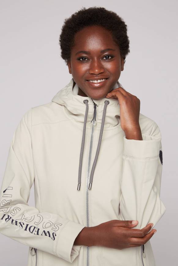 Soccx Softshellmantel Mit Kapuze Dark Kitt