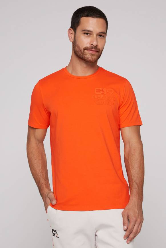Soccx Sport-T-Shirt mit Artwork signal orange
