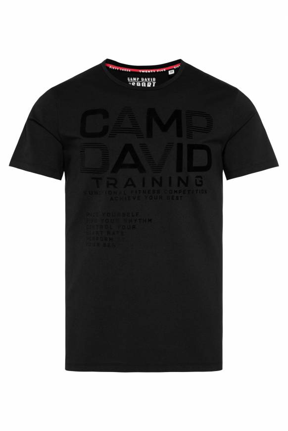 Soccx Sport-T-Shirt Mit Artworks Black