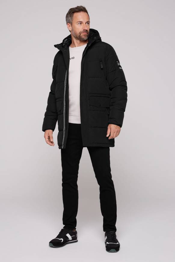 Soccx Stepp-Parka Mit Kapuzen-Layering Black