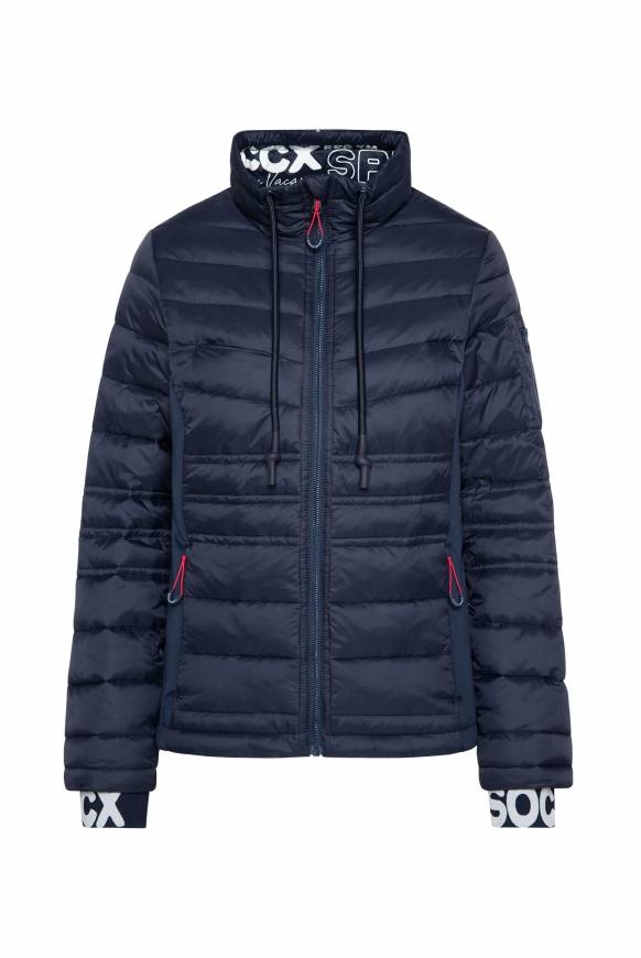 Soccx Steppjacke Im Ski-Design Blue Navy