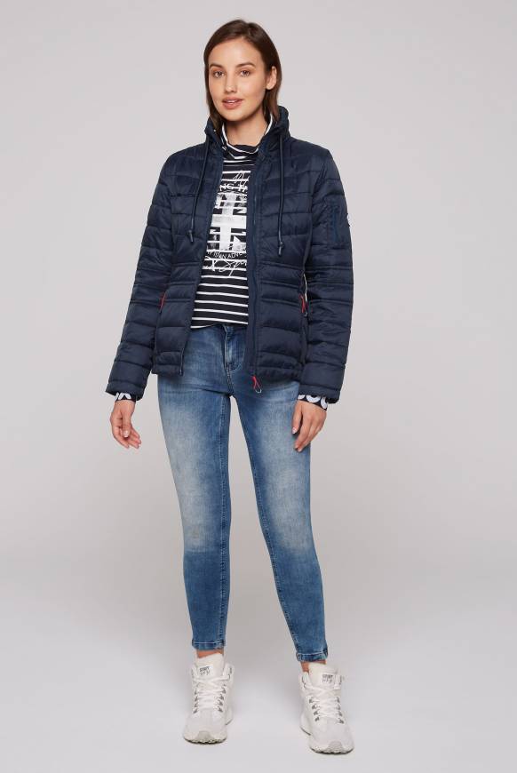 Soccx Steppjacke Im Ski-Design Blue Navy